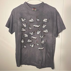 Vintage 90s snowman sex tshirt